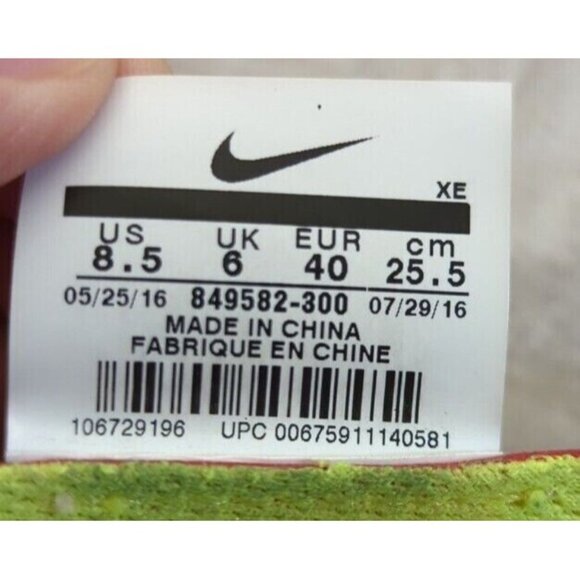✅Nike Air Zoom Structure 20 H2O Shield Womens 8.5 Running Shoe GREEN Dynamic Fit - Picture 4 of 15